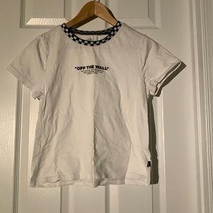 Vans white T